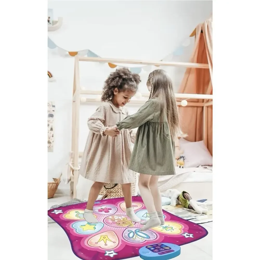 SUNLIN Dance Mat Rhythm Step Play Mat LED Music Kids Pink NIB 35”x36”